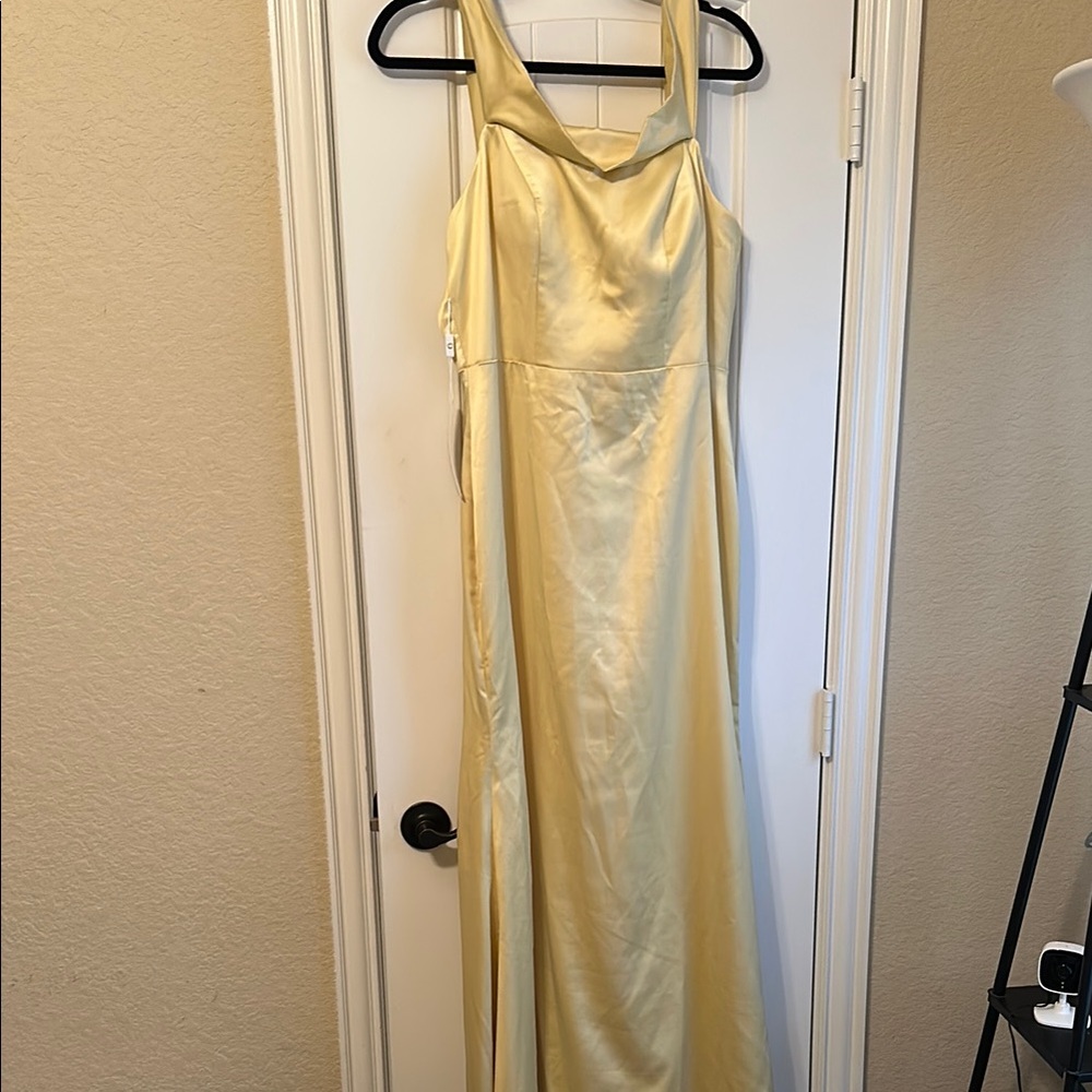 Elegant Cream Evening Gown